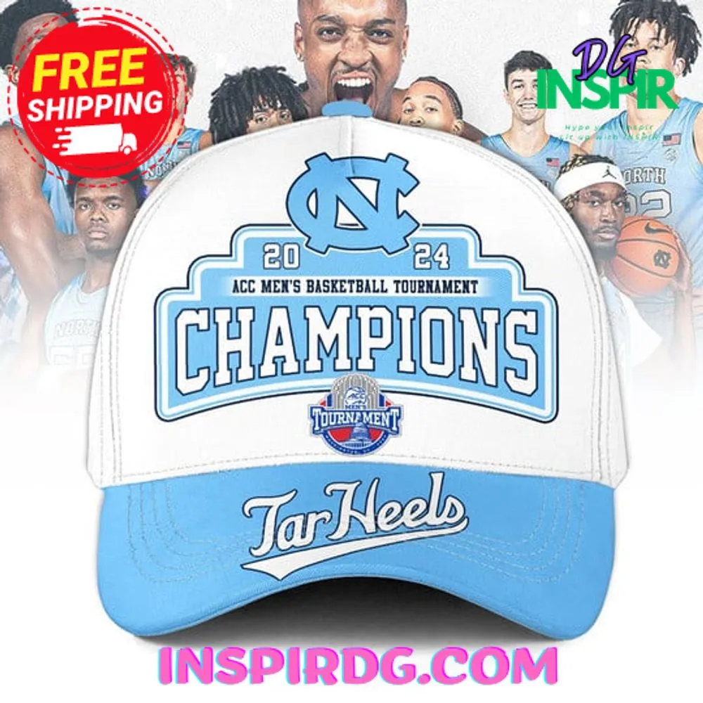 -North Carolina Tar Heels 2024 ACC Men’s Basketball Tournament Champions Cap Hat