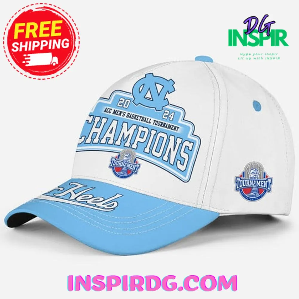 -North Carolina Tar Heels 2024 ACC Men’s Basketball Tournament Champions Cap Hat