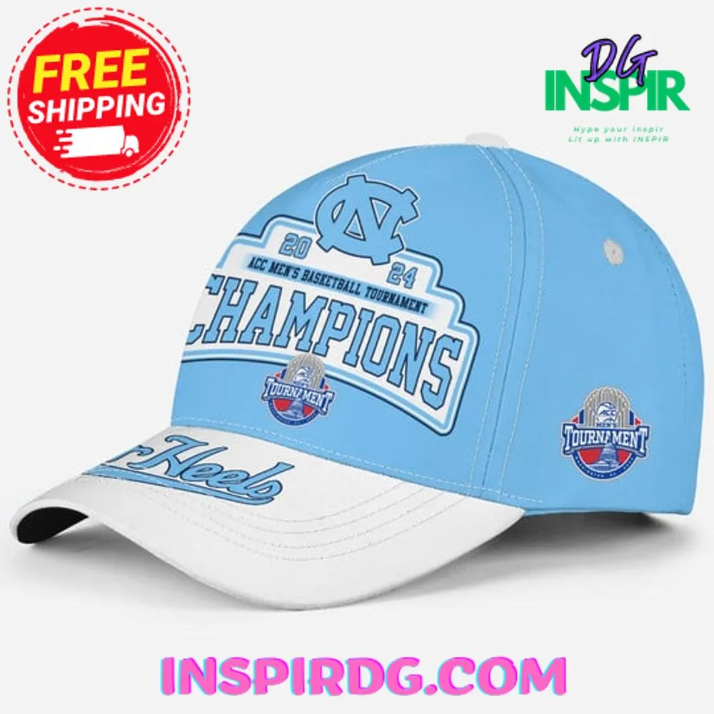 -North Carolina Tar Heels 2024 ACC Men’s Basketball Tournament Champions Cap Hat