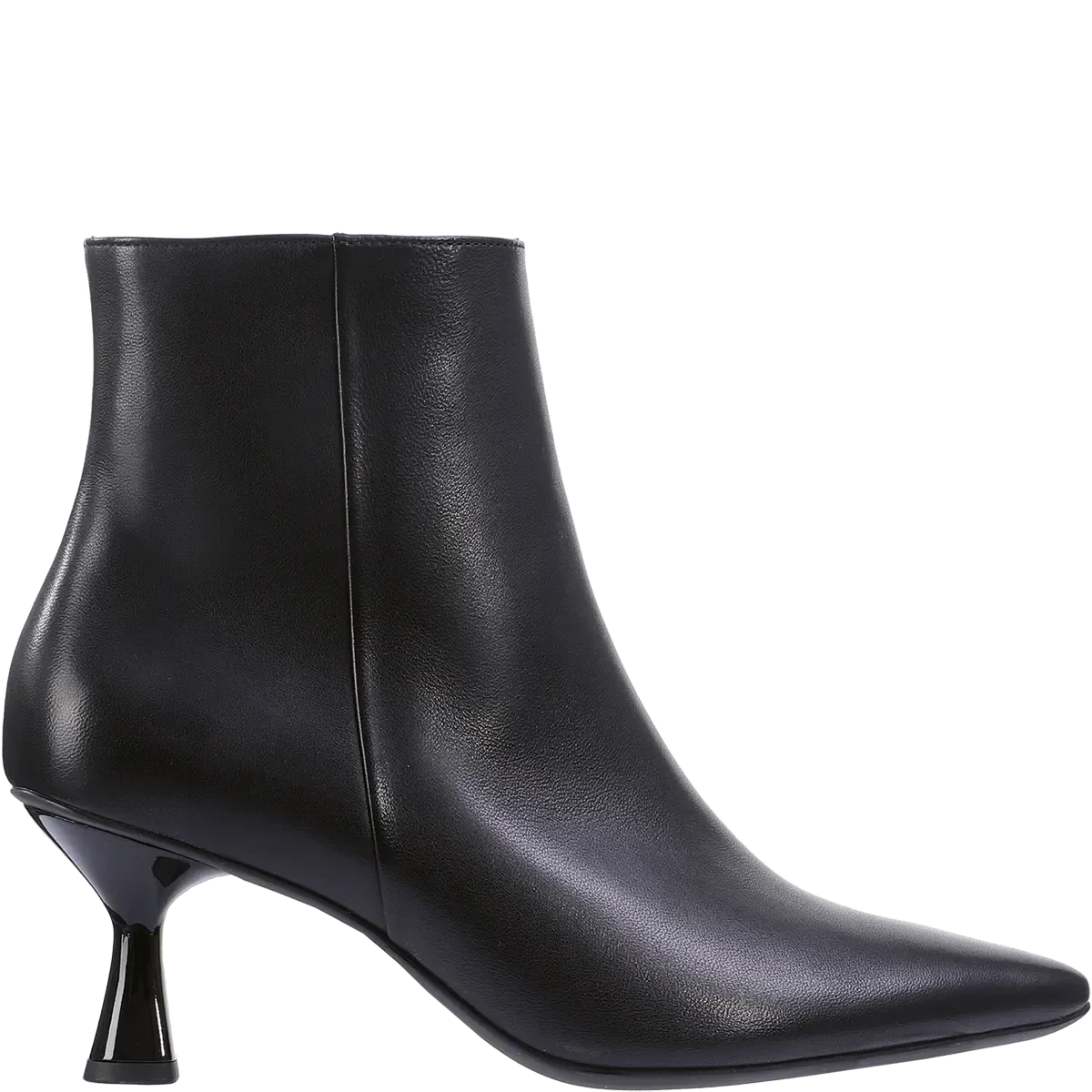 106500 Charlene Black Ankle Boot Kitten Heel