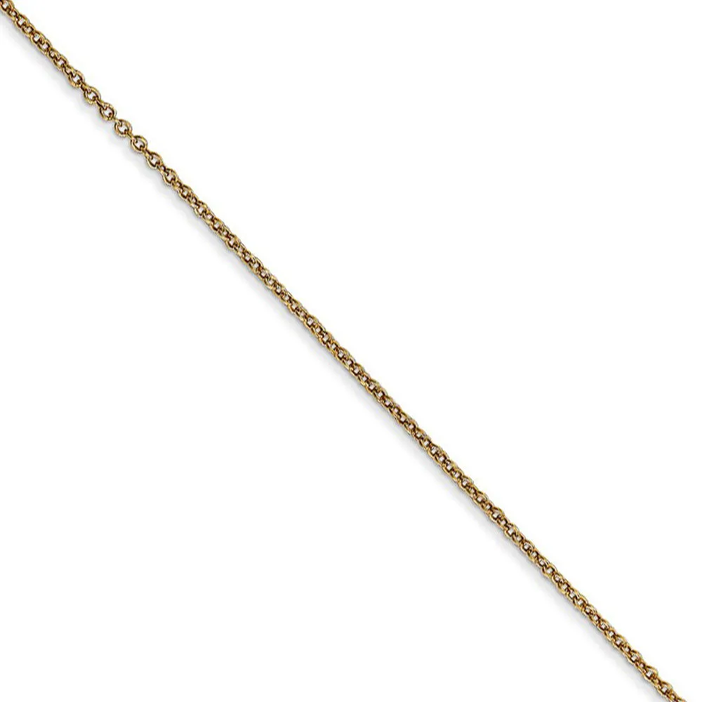 14k Yellow Gold and Rhodium Two Tone Baseball Necklace