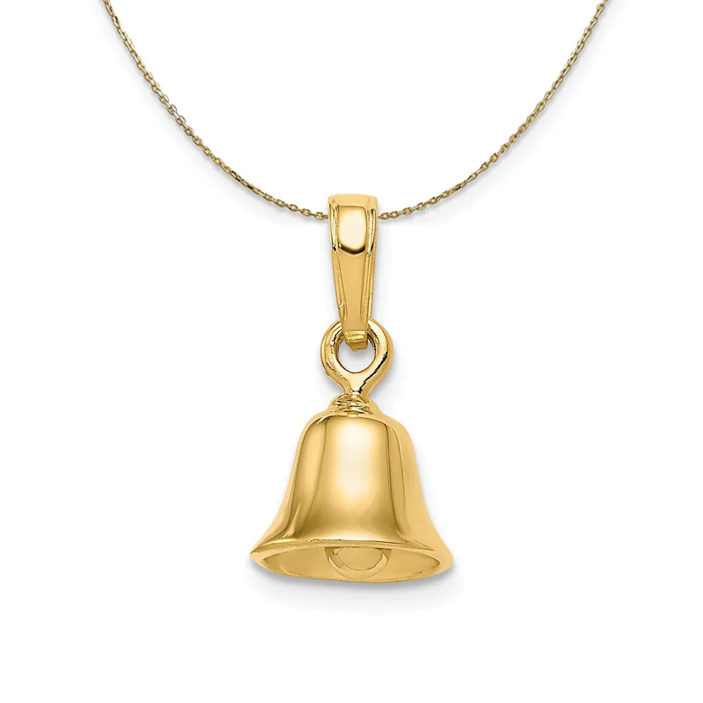 14k Yellow Gold Bell (10mm) Necklace