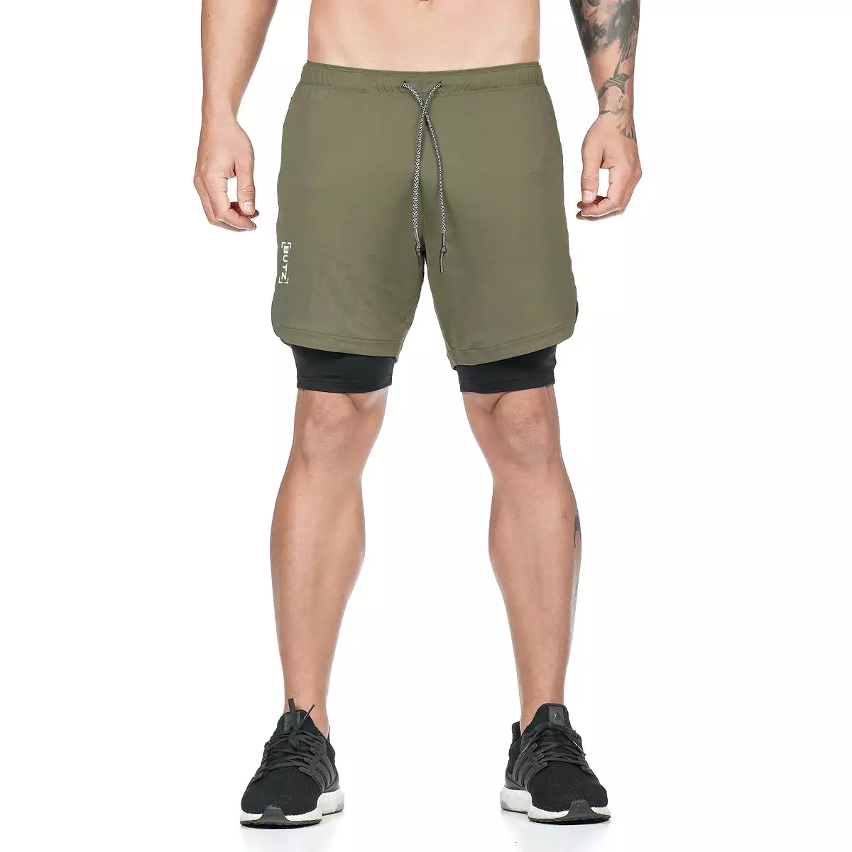 2020 Camo Running Shorts Men 2 In 1 Double-deck Quick Dry GYM Sport Shorts Fitness Jogging Workout Shorts Men Sports Short Pants