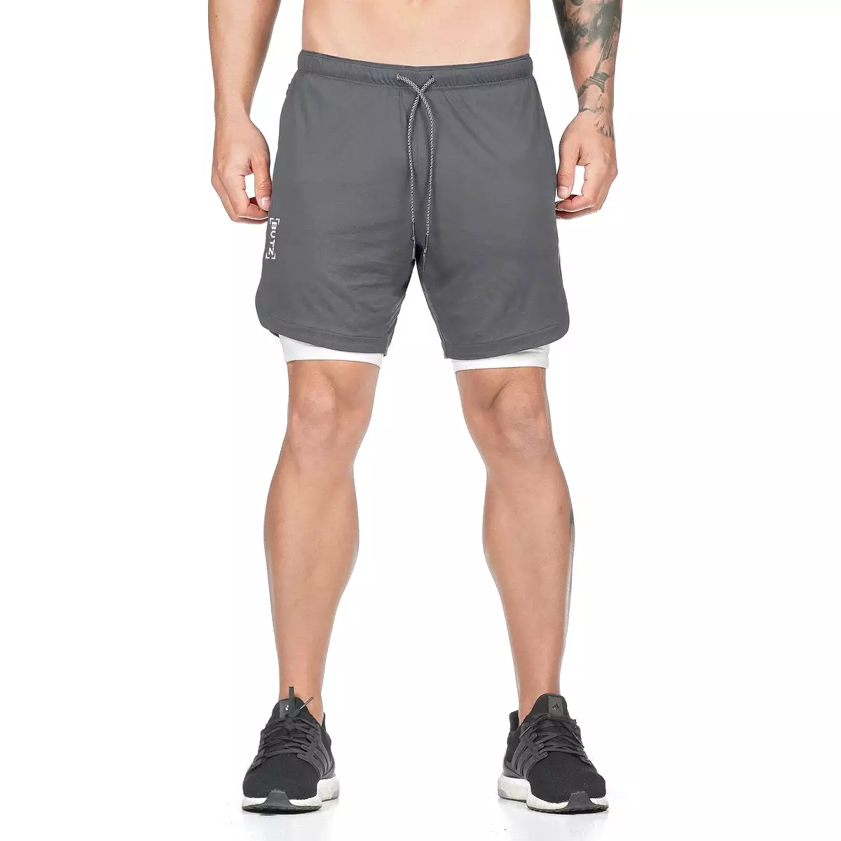 2020 Camo Running Shorts Men 2 In 1 Double-deck Quick Dry GYM Sport Shorts Fitness Jogging Workout Shorts Men Sports Short Pants