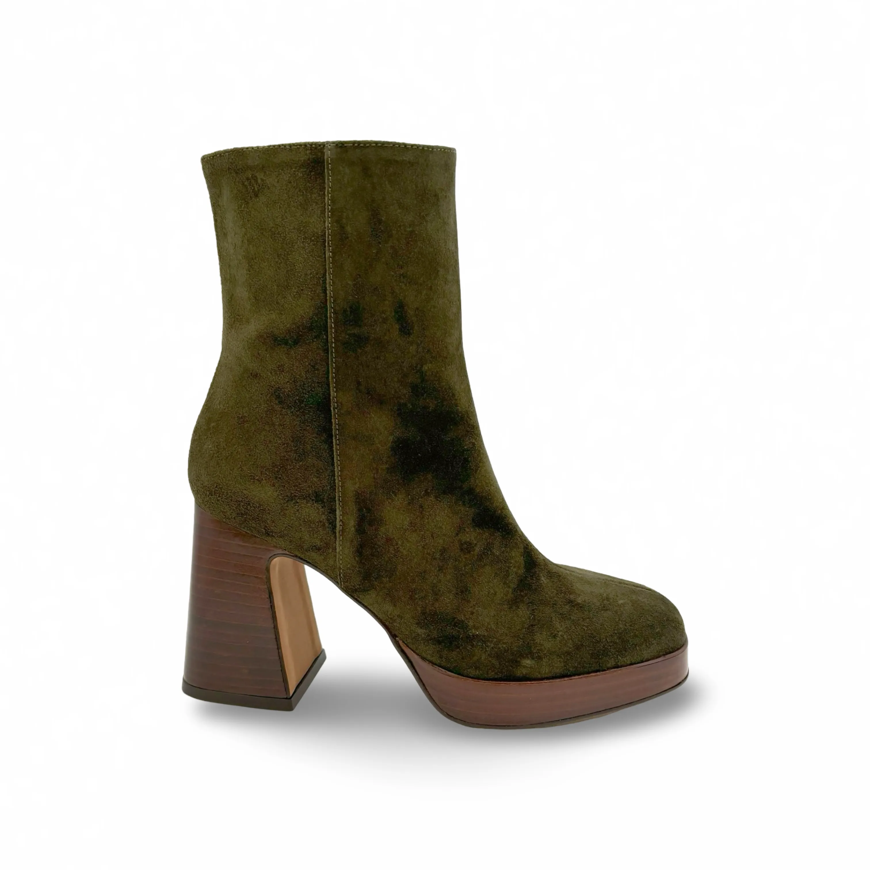 24604 Silmia Green Platform Boot