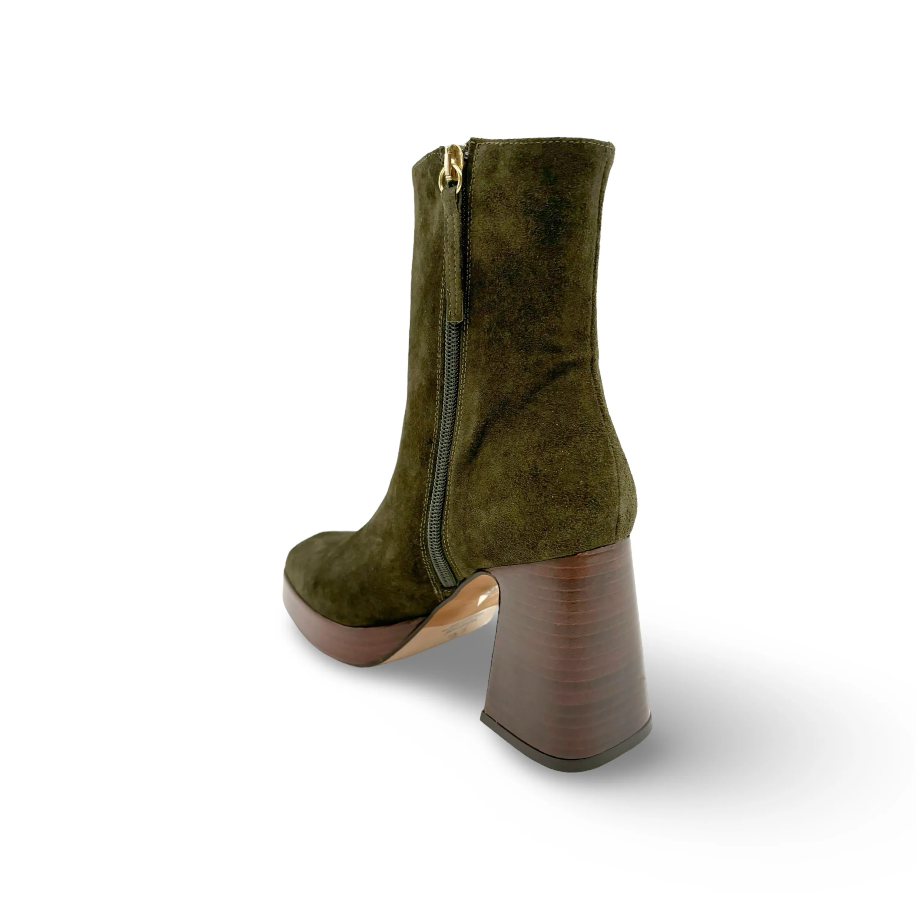 24604 Silmia Green Platform Boot