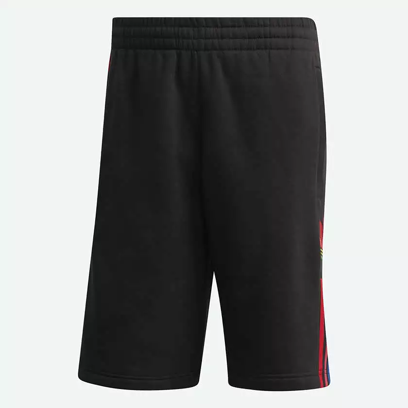 Adidas Originals Men's 3D Trefoil 3 Stripes Sweat Shorts - Black