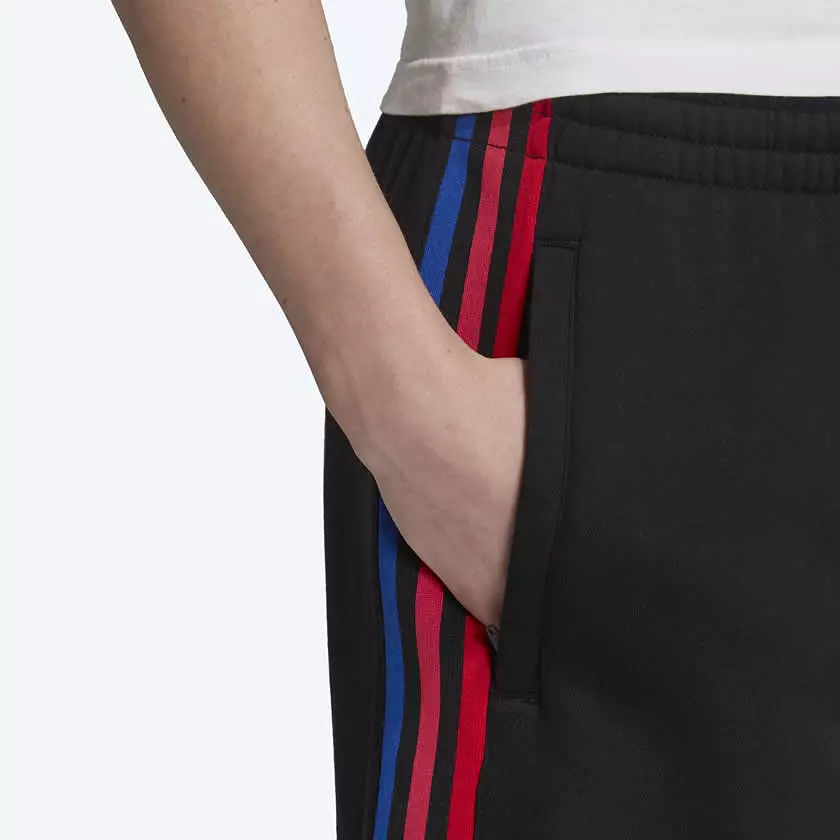 Adidas Originals Men's 3D Trefoil 3 Stripes Sweat Shorts - Black