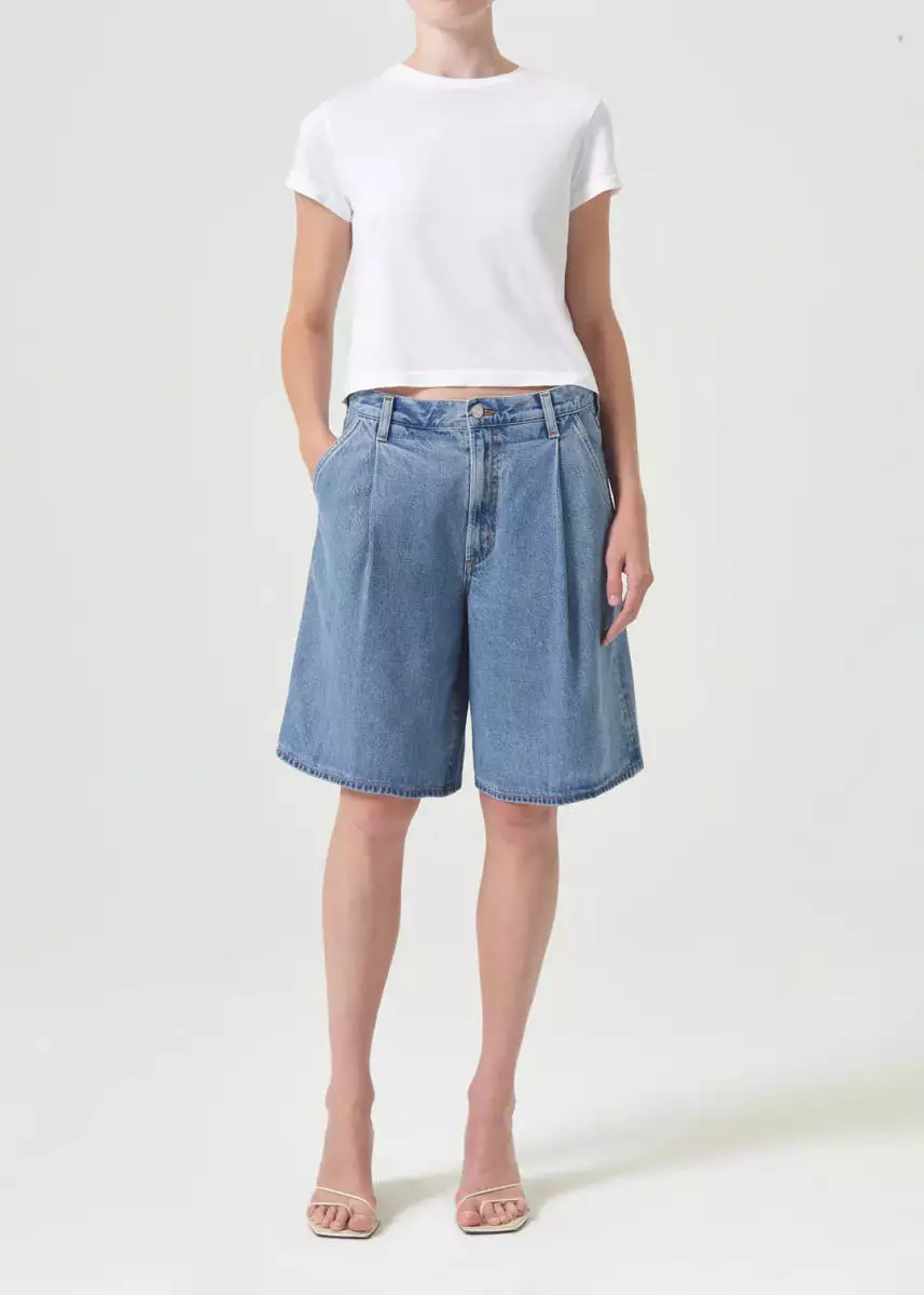 AGOLDE Ellis Trouser Shorts in baffle