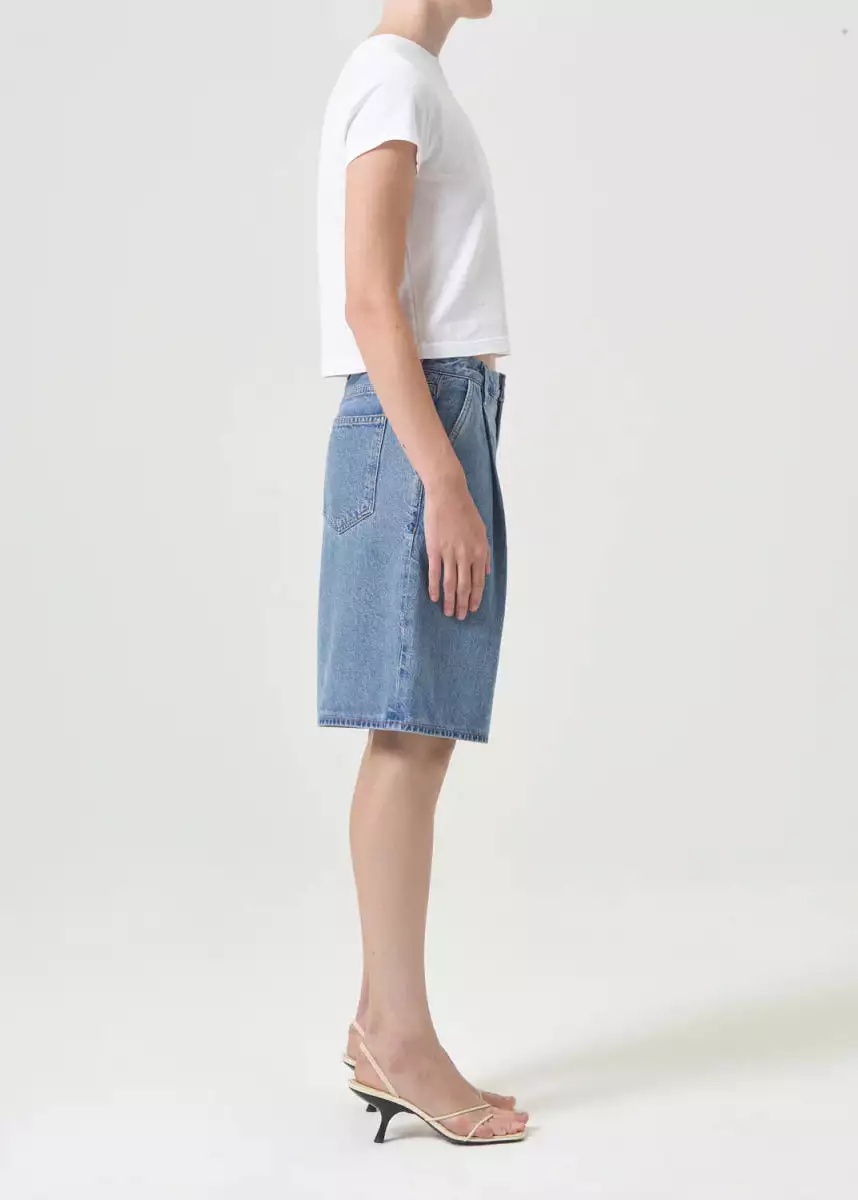 AGOLDE Ellis Trouser Shorts in baffle