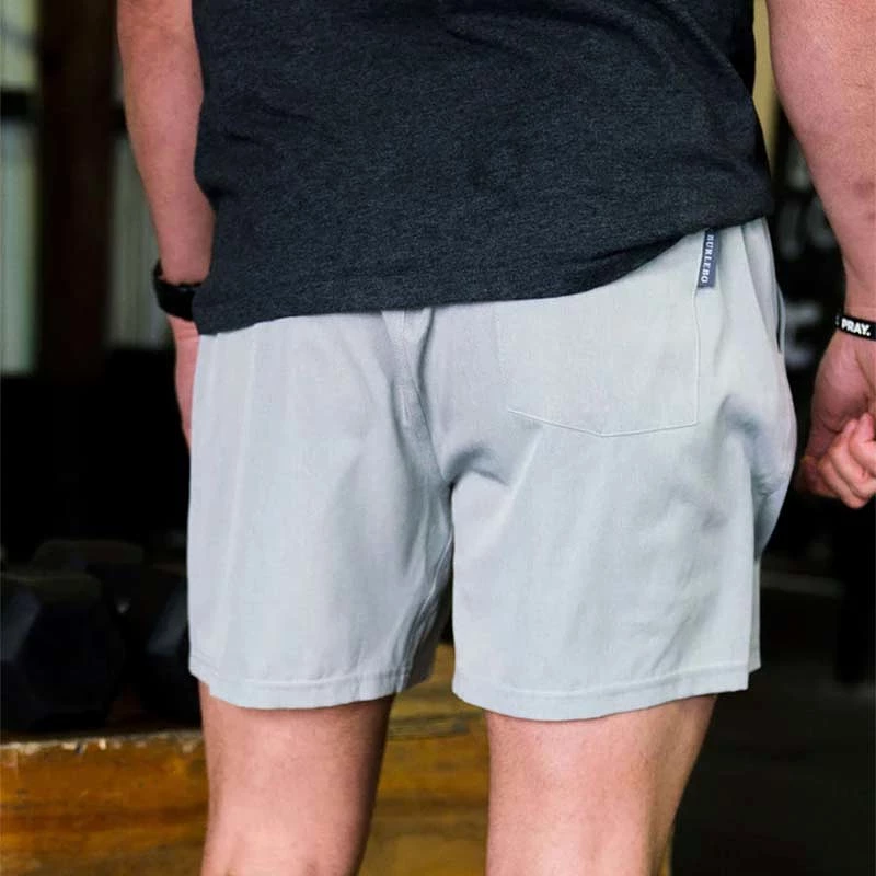 Athletic Shorts in Light Grey