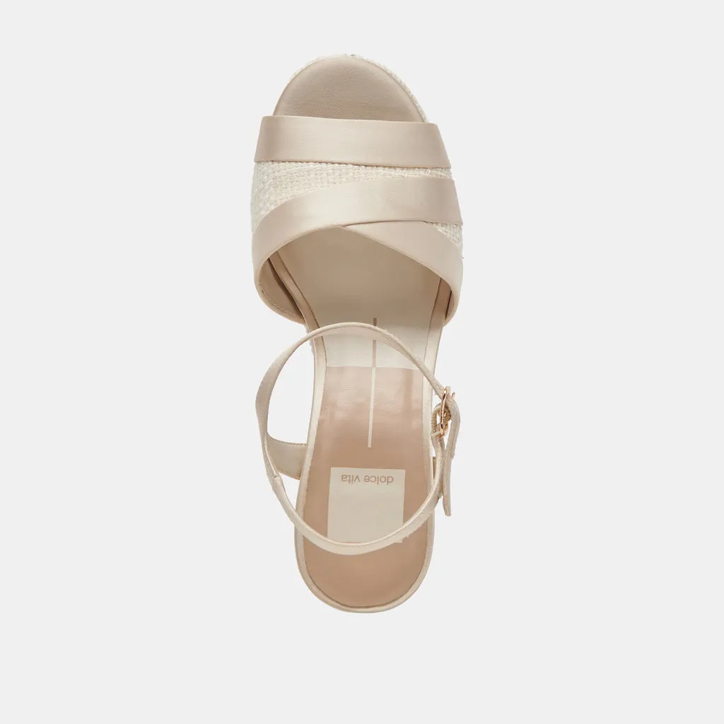 BAILY HEELS CREAM SATIN– Dolce Vita 6967323689026