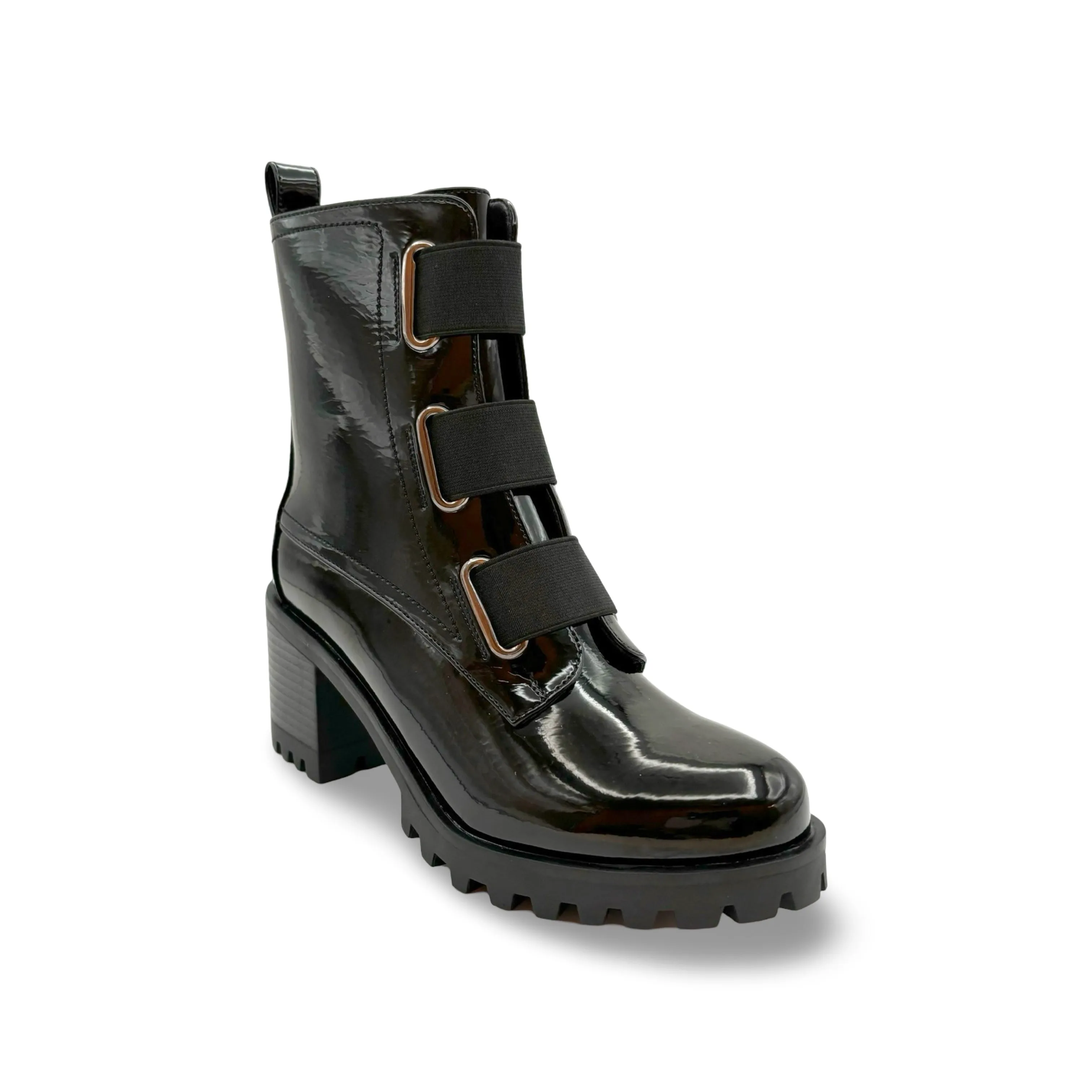 Believe WATERPROOF Vegan Black Patent Boot