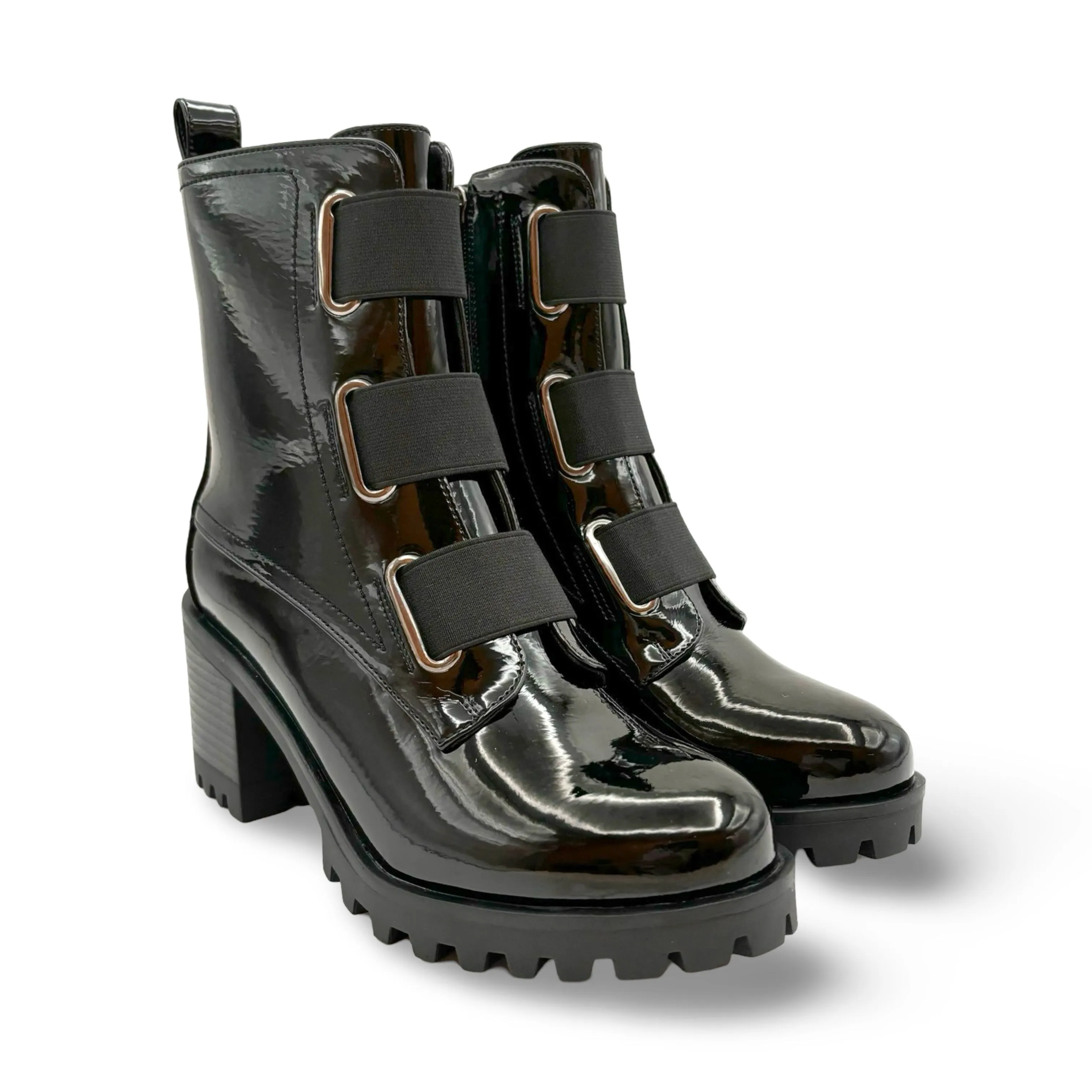 Believe WATERPROOF Vegan Black Patent Boot