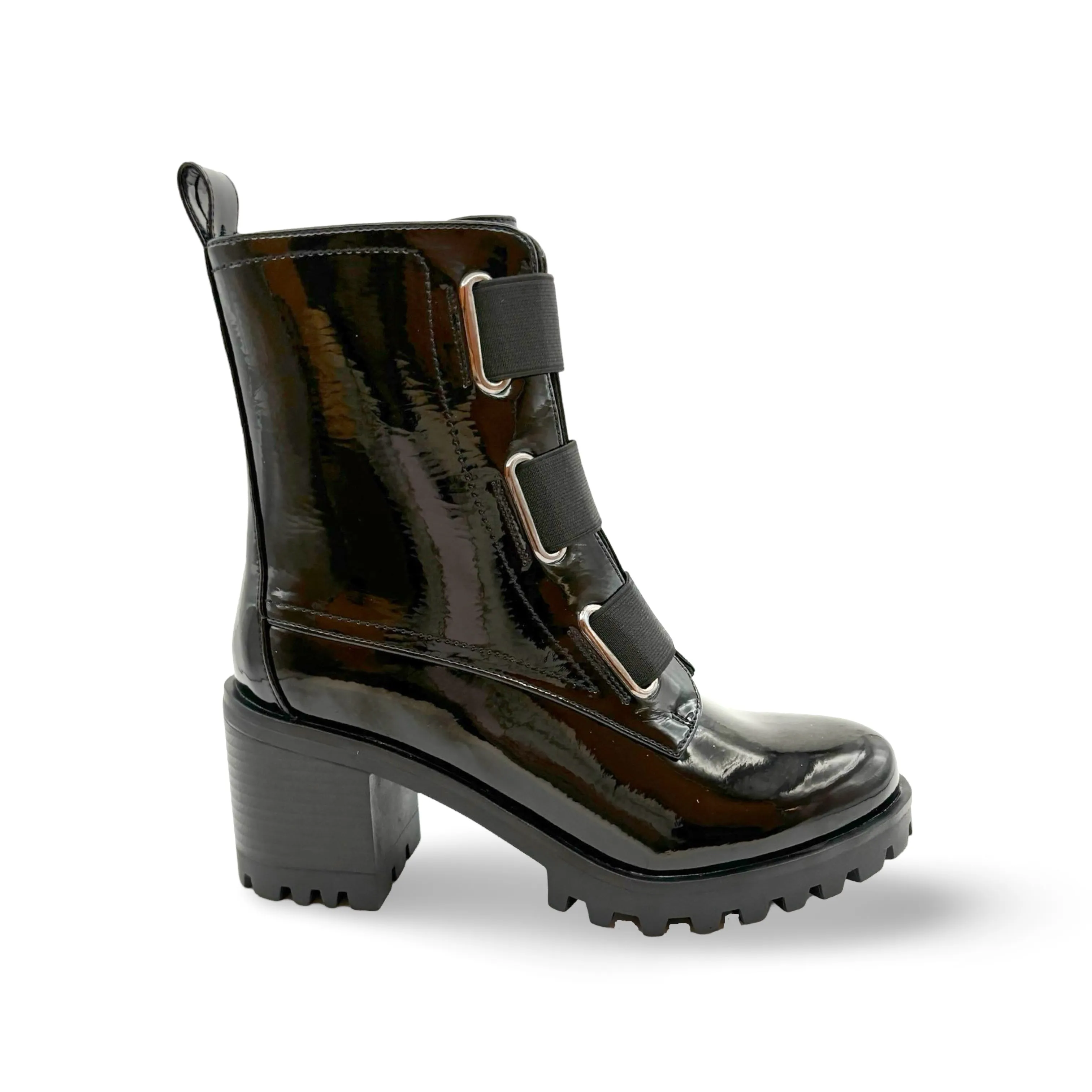 Believe WATERPROOF Vegan Black Patent Boot