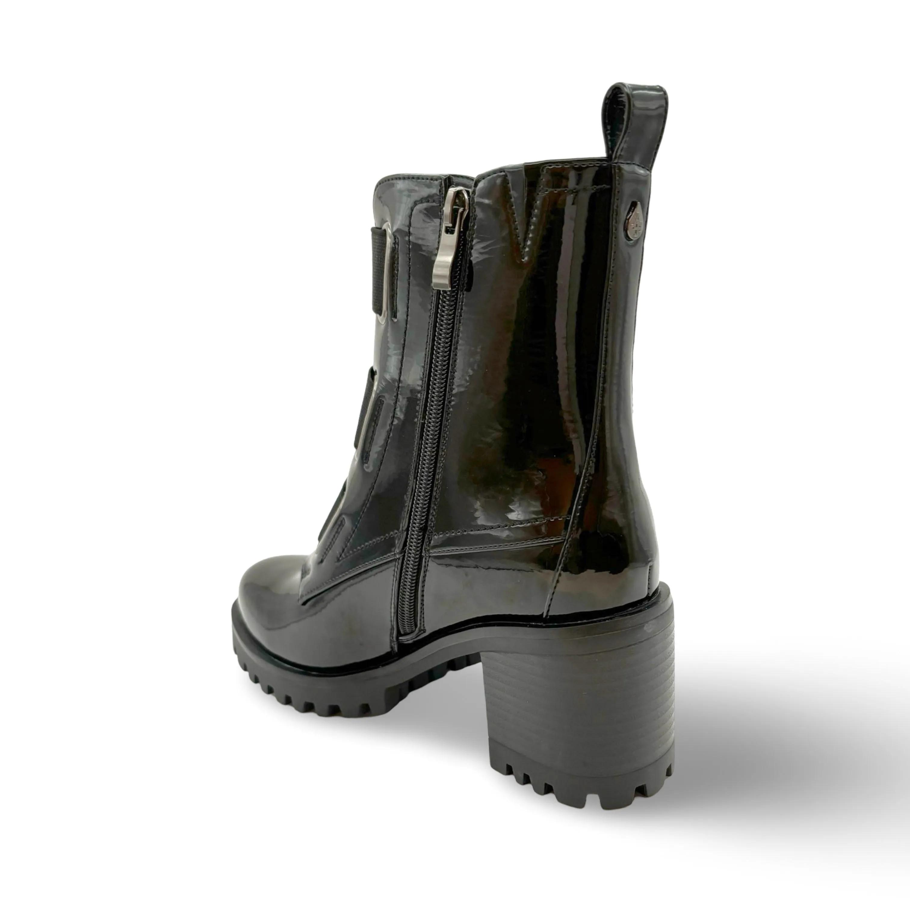 Believe WATERPROOF Vegan Black Patent Boot