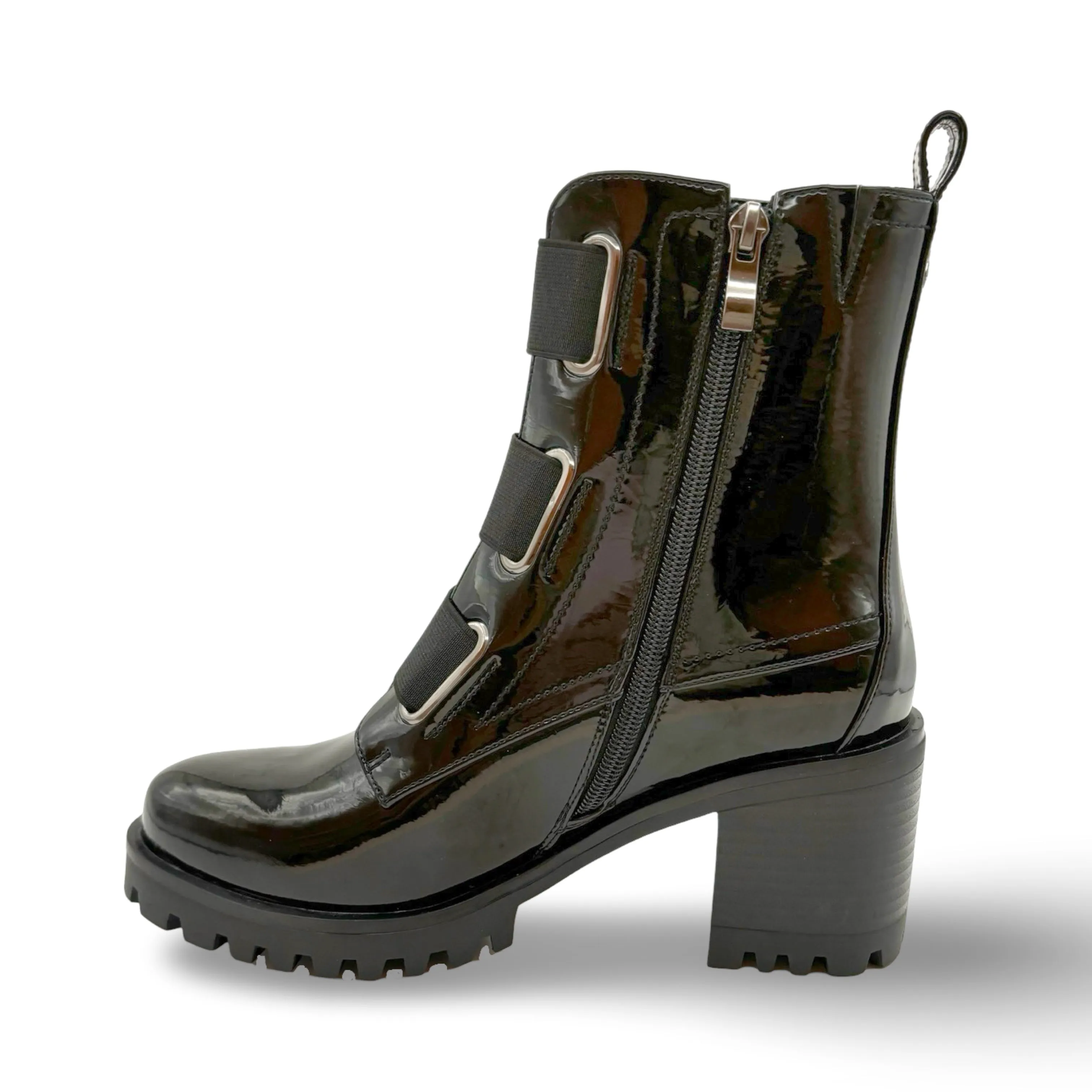 Believe WATERPROOF Vegan Black Patent Boot