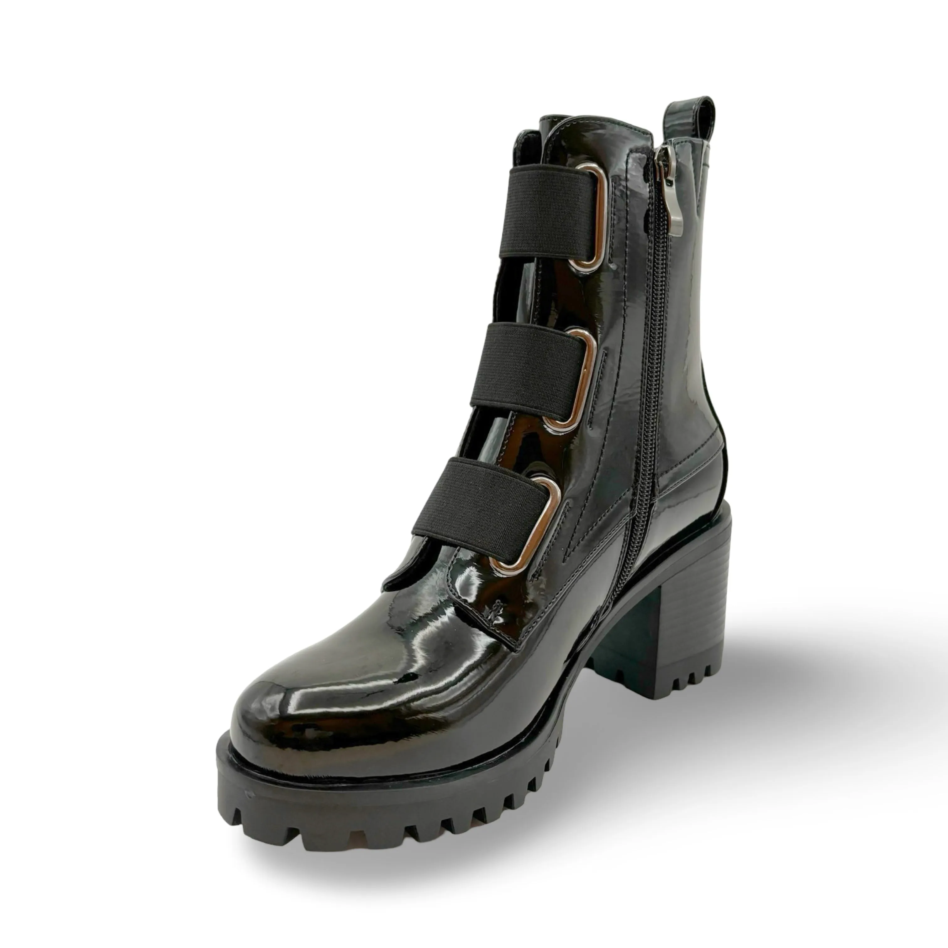 Believe WATERPROOF Vegan Black Patent Boot