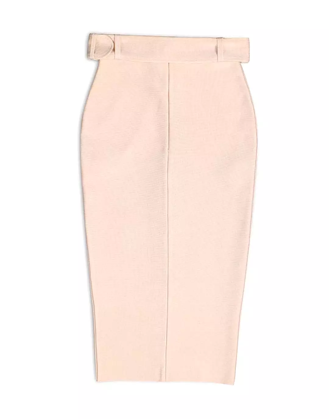 Belted Slit Bandage Midi Skirt