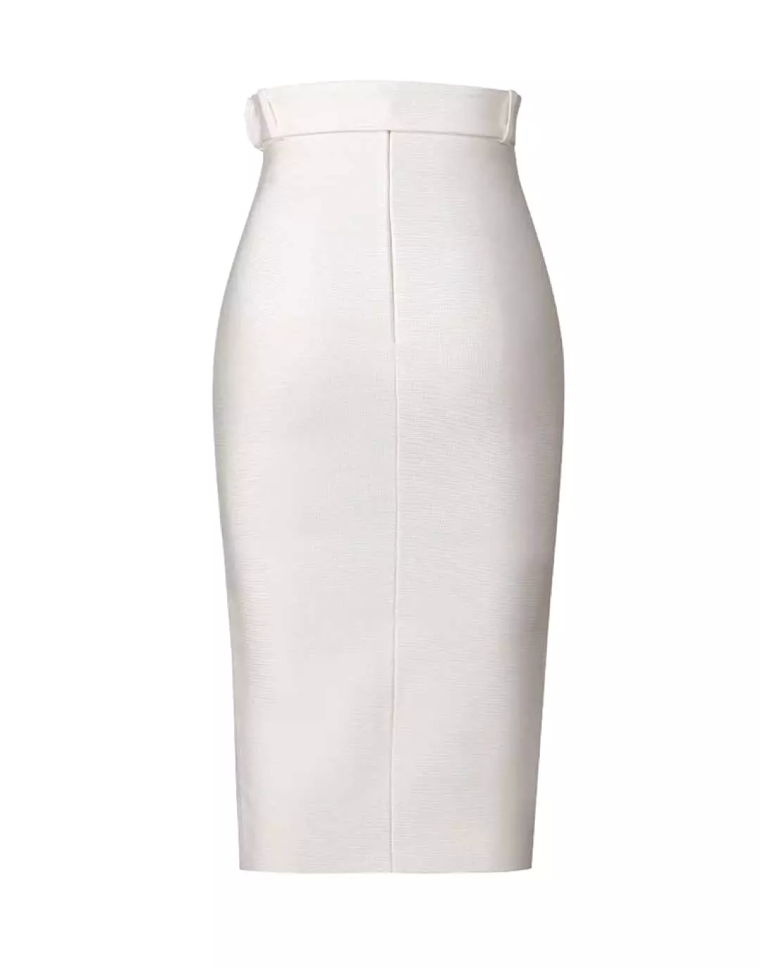 Belted Slit Bandage Midi Skirt