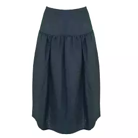 Beth Skirt / Black Linen