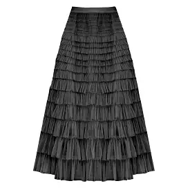 Black Tiered Layer Skirt