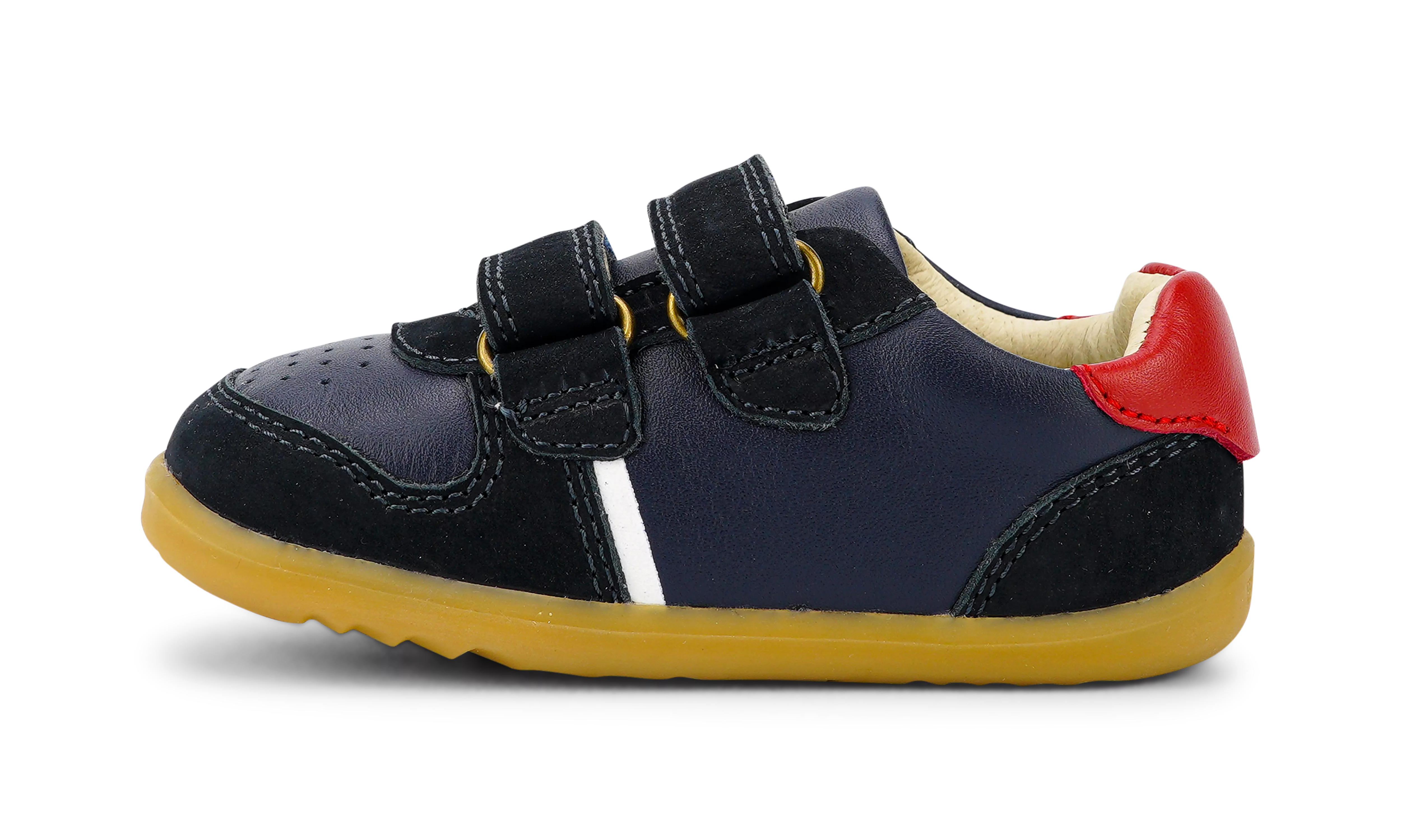 Bobux Step Up Riley Navy + Red