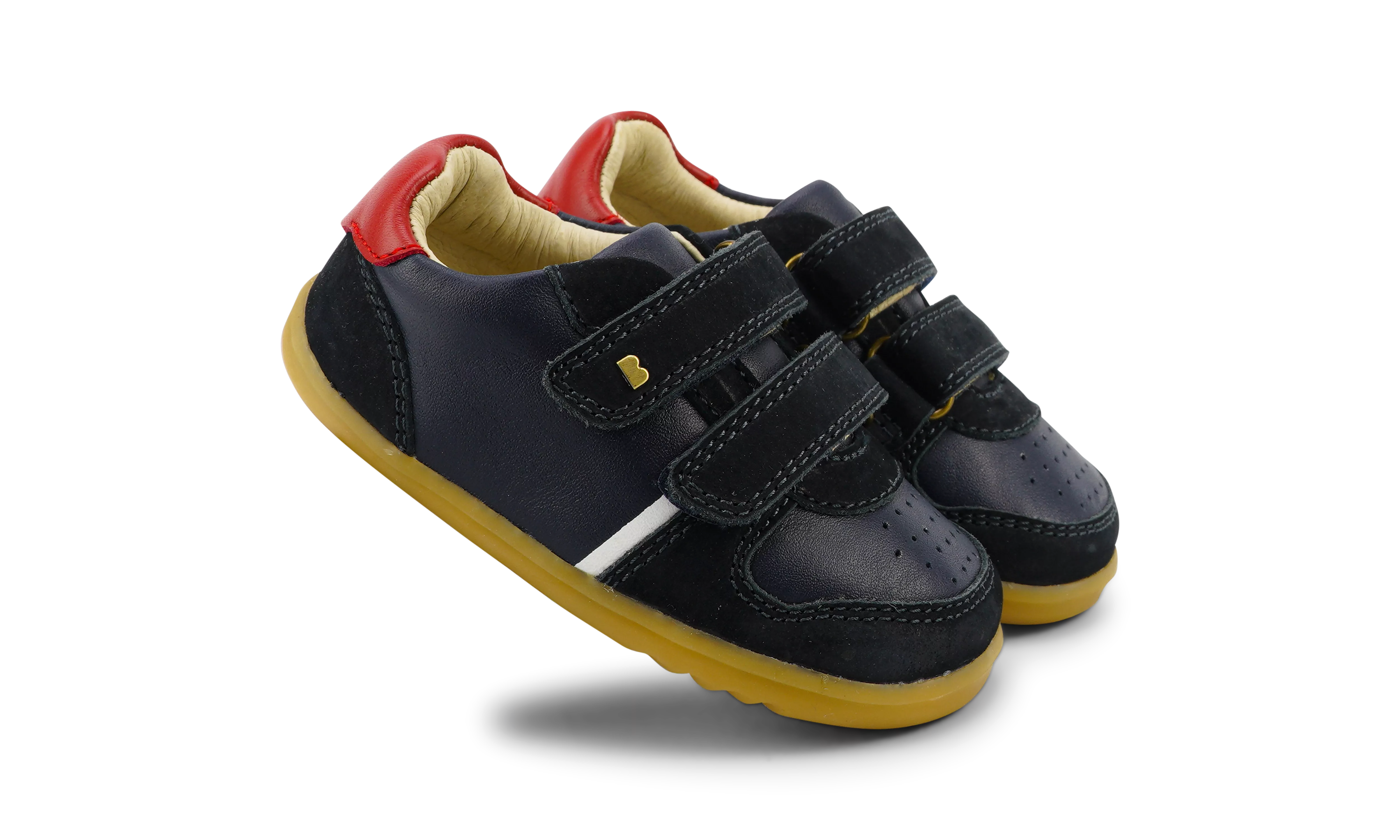 Bobux Step Up Riley Navy + Red