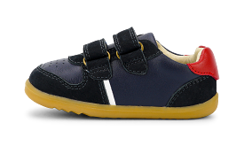 Bobux Step Up Riley Navy + Red