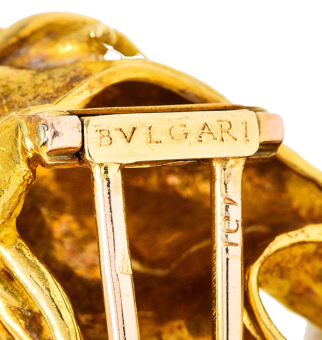 Bulgari 1970's 18 Karat Yellow Gold Goat Vintage Georges L'Enfant Brooch