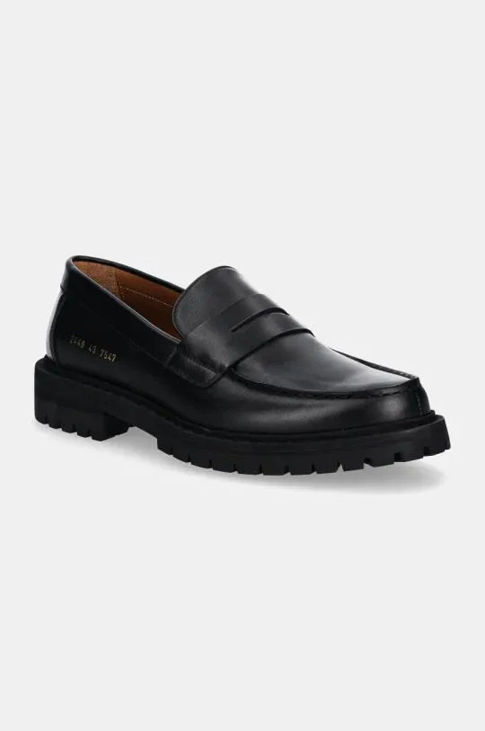 Common Projects leather loafers Loafer with Tread Sole men's black color 2449