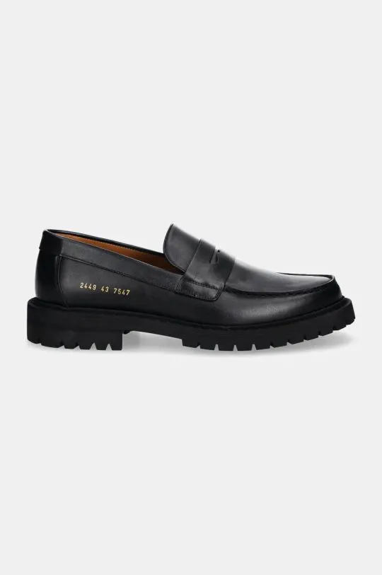 Common Projects leather loafers Loafer with Tread Sole men's black color 2449