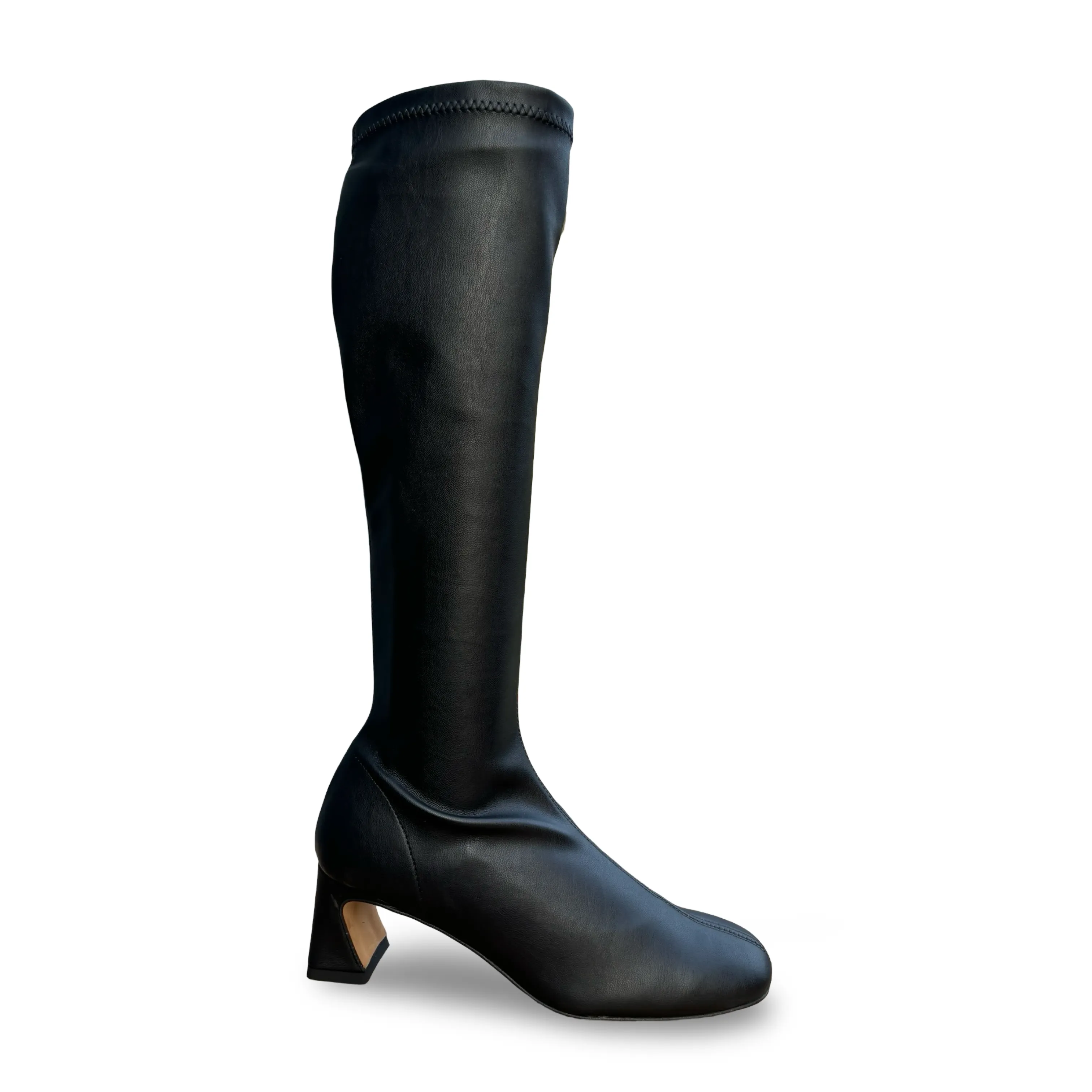 Daelta Black Stretch Boot