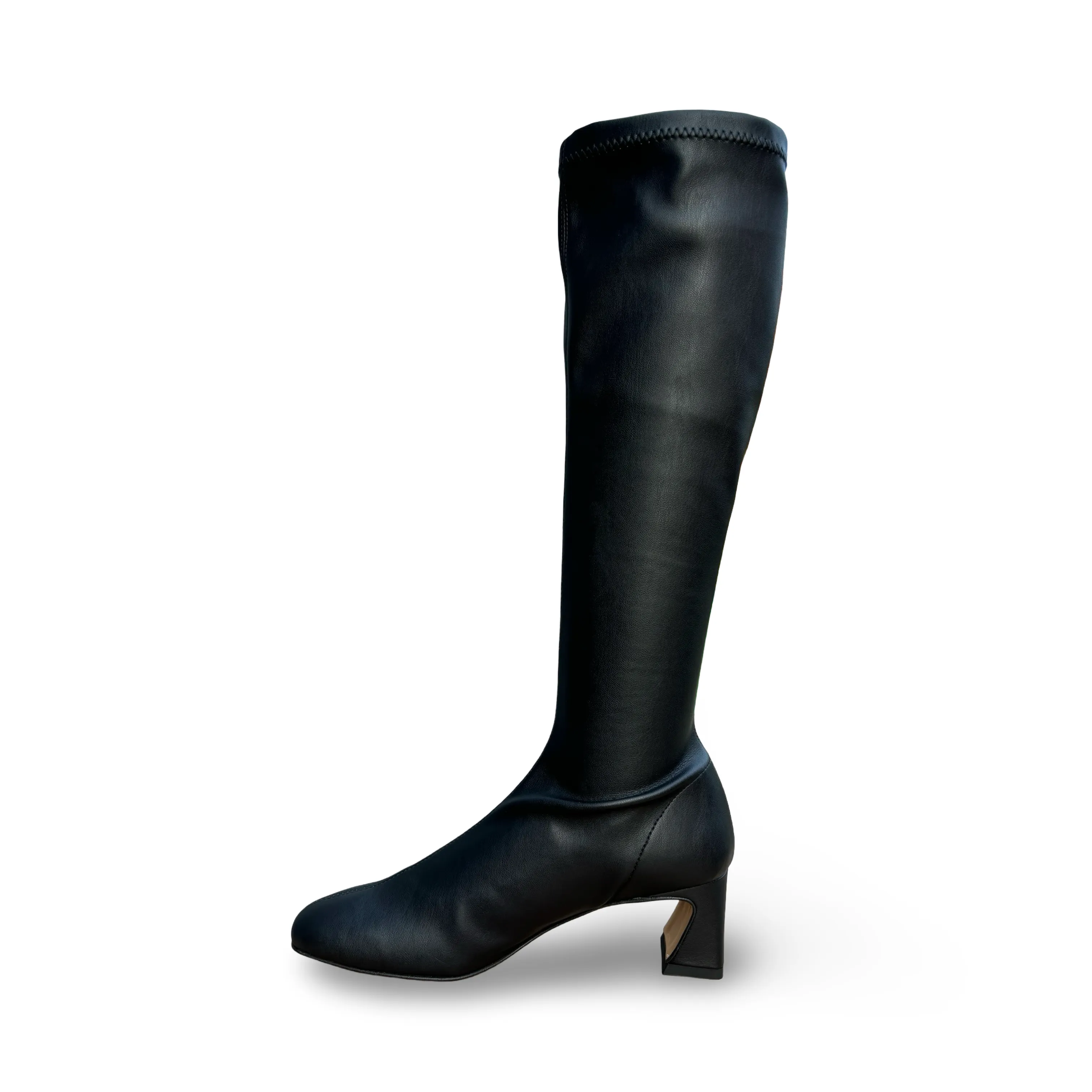 Daelta Black Stretch Boot