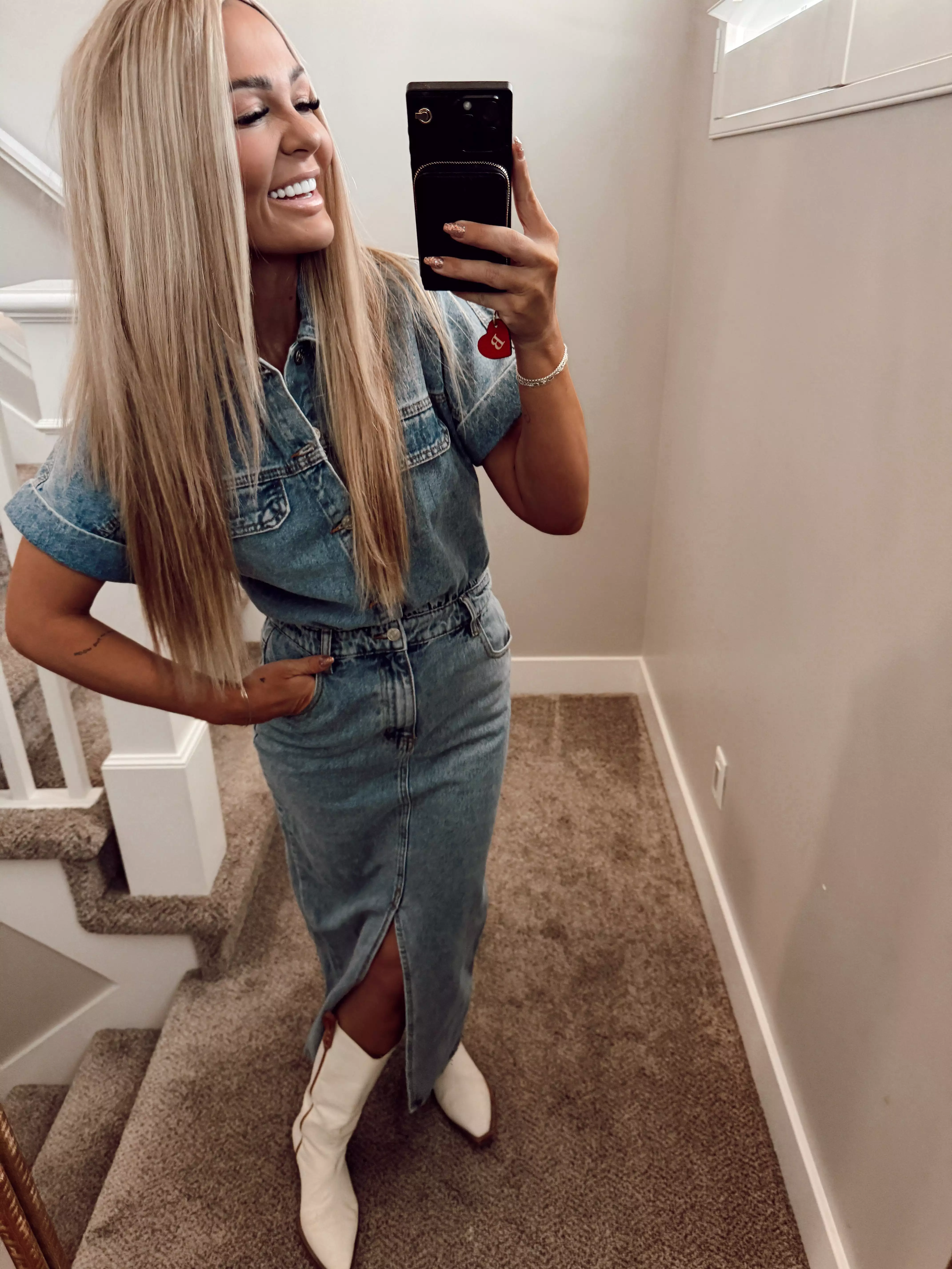 Denim dress