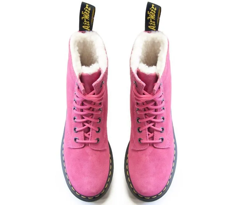 DR MARTENS - SERENA PINK SUEDE BOOT (8 EYELET)