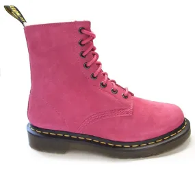 DR MARTENS - SERENA PINK SUEDE BOOT (8 EYELET)