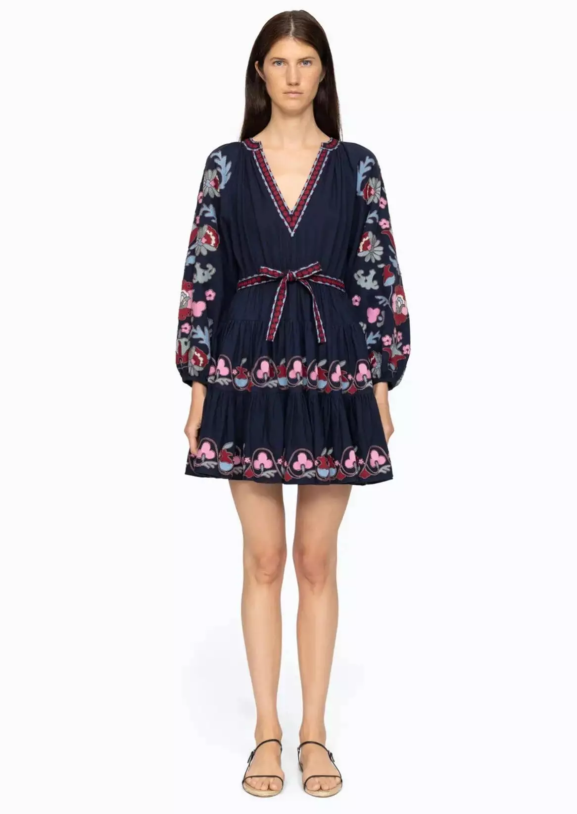 Eclisse Embroidery L/S Tunic Dress