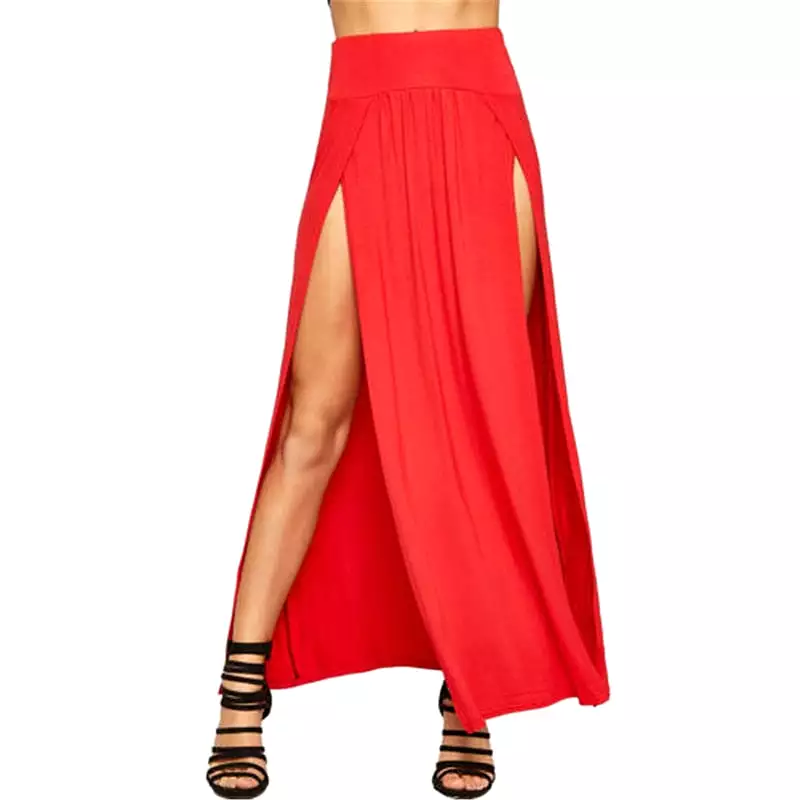 Elegant Double Slit Evening Skirt: A Fusion of Timeless Elegance and Modern Flair