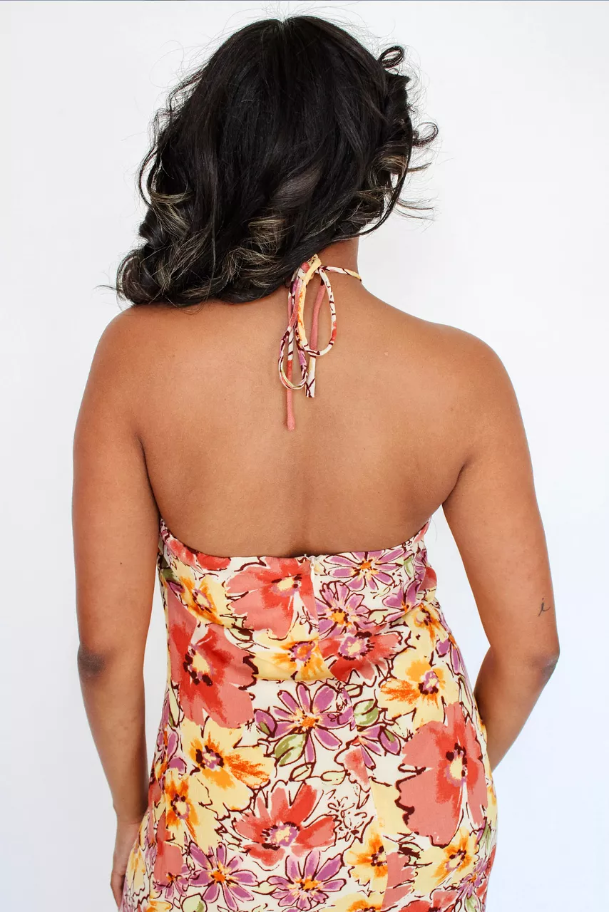 Endless Sunrise Halter Dress