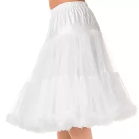 EXTRA LONG Full White Net Vintage Rockabilly 50s Petticoat Skirt