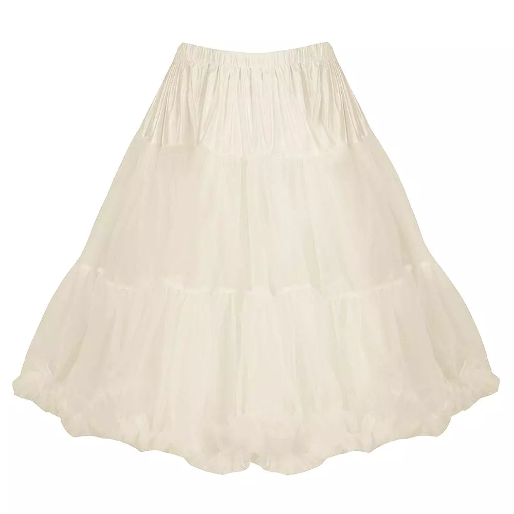 EXTRA VOLUME Ivory Net Vintage Rockabilly 50s Petticoat Skirt