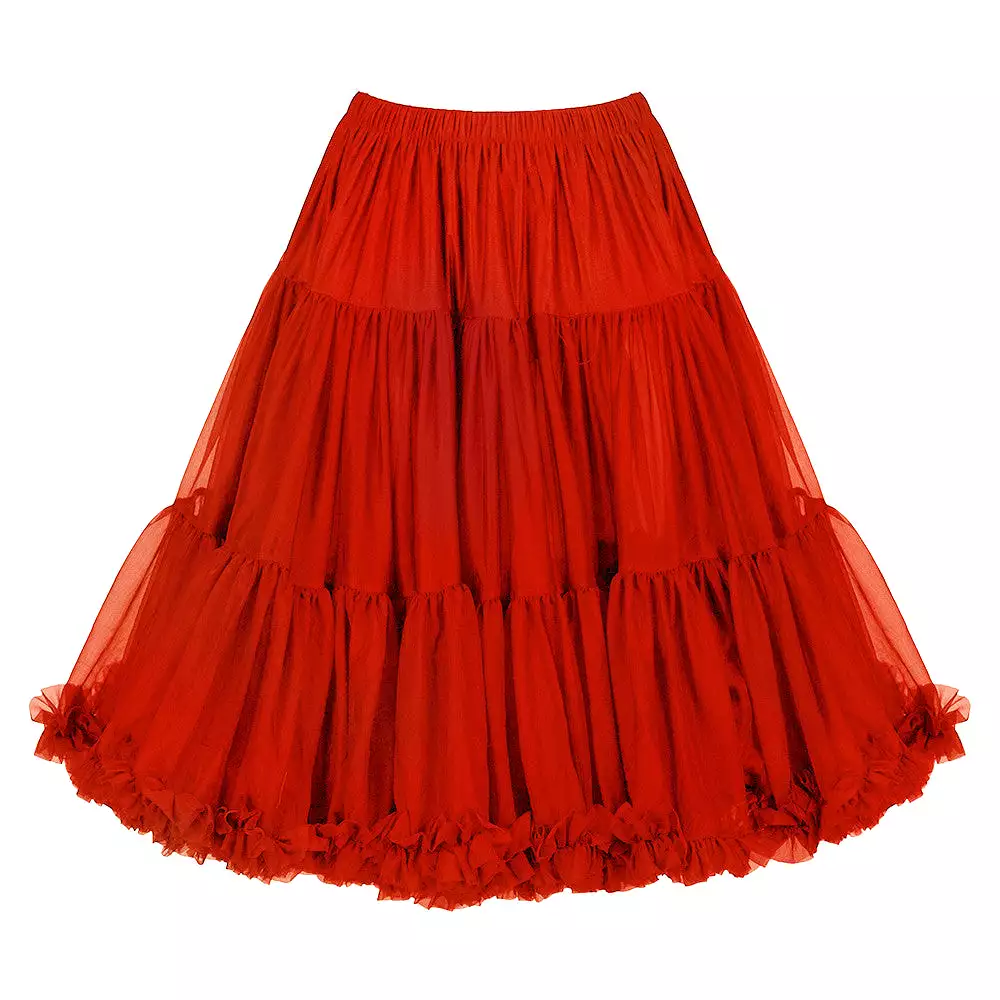 EXTRA VOLUME Red Net Vintage Rockabilly 50s Petticoat Skirt