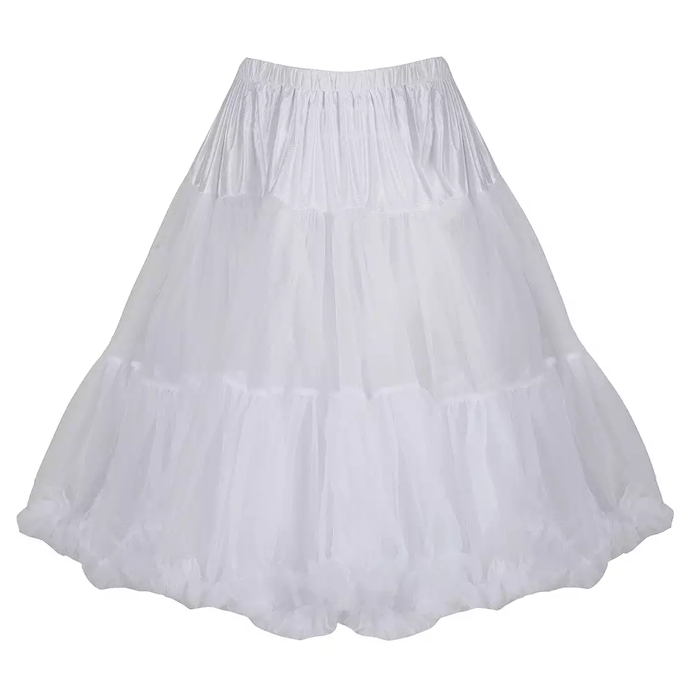 EXTRA VOLUME White Net Vintage Rockabilly 50s Petticoat Skirt