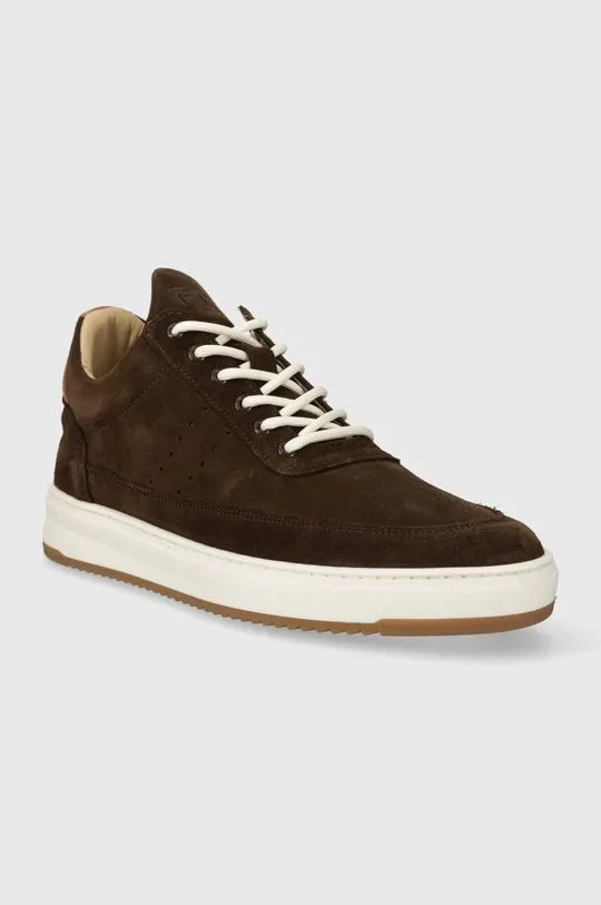 Filling Pieces suede sneakers Low Top Suede brown color 10123081933