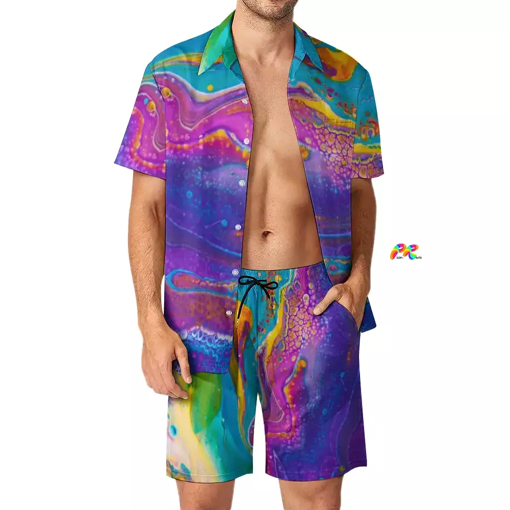 Fluidity Men's Matching Festival Shorts Set