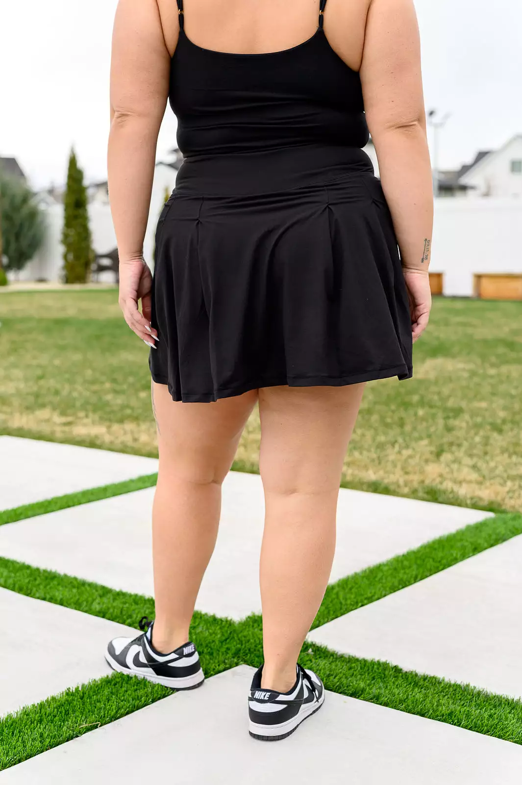 Game, Set and Match Tennis Skort in Black