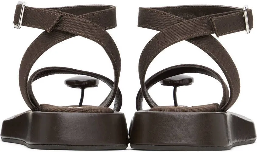 GIABORGHINI Brown GIA RHW Rosie 18 Sandals