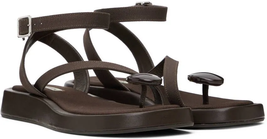 GIABORGHINI Brown GIA RHW Rosie 18 Sandals