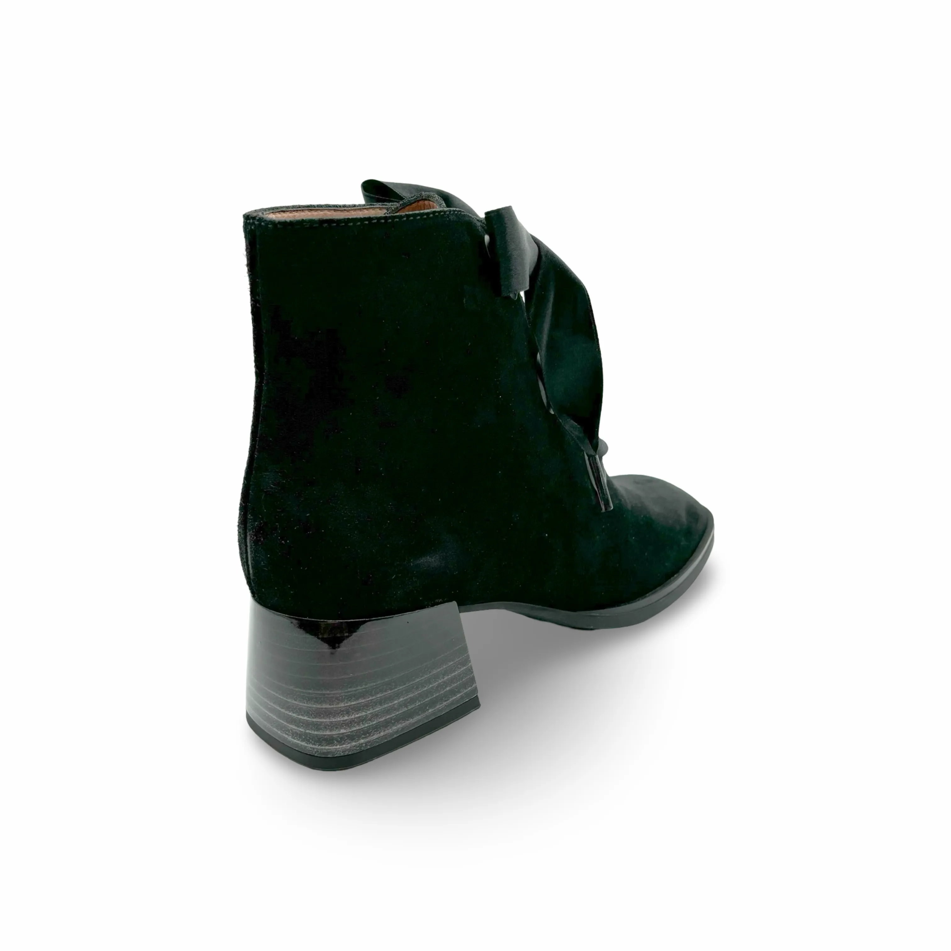 HI242253 Charlize Velour Black Boot